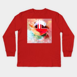 TIME FORCE RED RANGER IS THE GOAT PRTF Kids Long Sleeve T-Shirt